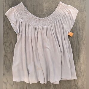 Talula by Aritzia Smocked Top
